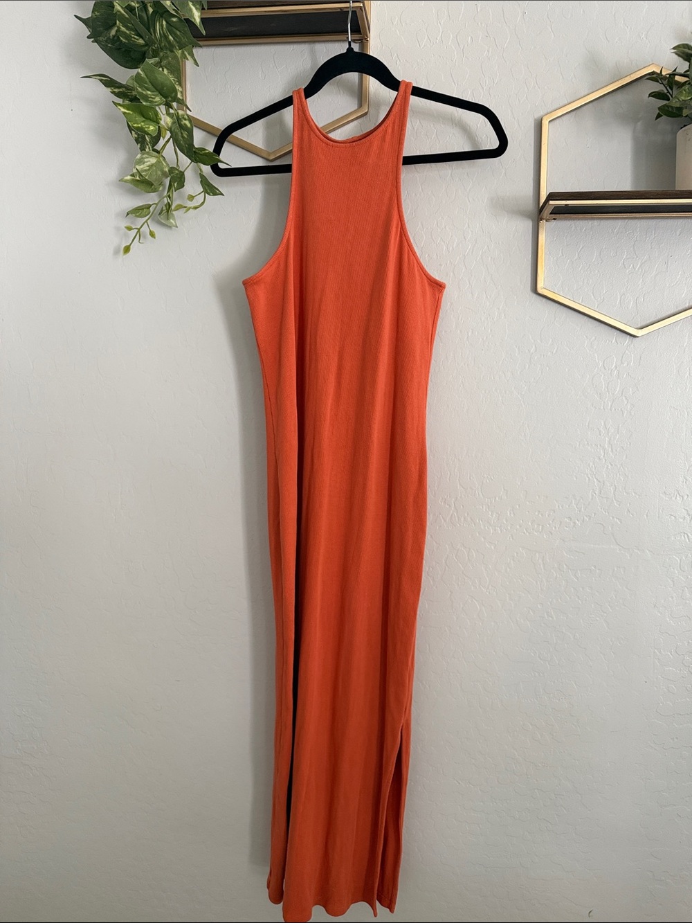 Sleeveless Maxi Dress in Orange